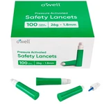 Owell Safety Lancets X 100 Count Gauge 1.8MM, Green. Fixed Price $21.82.