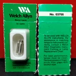 Replacement Bulb For Welch Allyn No. 03700-U 3.5V (00). Fixed Price $24.99.