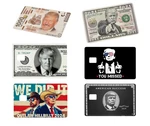 Trump Card Skin 6-PACK Variety Set 2024 American Success Vinyl Credit Decal. Fixed Price $14.99.