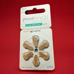 Power One Varta Hearing Batteries Size P312 For Aids Expire 5/2029. Fixed Price $12.75.