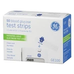 GE100 Blood Glucose Test Strips, Gold Electrode, 50 Count, 01/2027 Lot Of 6 New. Fixed Price $59.98.