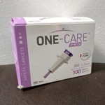 One-care Pro Safety Lock Lancets 30G Single Use White Purple 100 Count. Fixed Price $15.99.