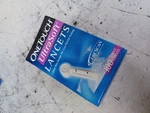 Diabetes Lifescan One Touch Ultrasoft Lancets 100 Pack Sealed Box. Fixed Price $14.00.