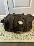 Leather Duffel Bag David King Boston 19 Style #6298. Fixed Price $110.00.