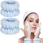 Taocar Wrist Bands For Washing Face, Microfiber 2PCS, A-blue. Fixed Price $6.90.