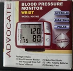 Advocate KD-7902 Wrist Blood Pressure Monitor. Fixed Price $28.00.