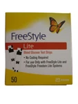 Freestyle 70822 Blood Glucose Lite Test Strips - Box Of 50. Fixed Price $26.00.