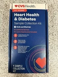 Cvs Health Heart& Diabetes Home Test Kit No Lab Fees, Exp 5/27. Fixed Price $11.99.