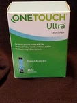 One Touch Ultra Test Strips 100 Count Exp 3-31-2024 Lifescan. Fixed Price $55.00.