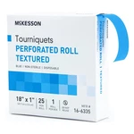 Mckesson Tourniquet Band Perforated Roll Blue Elastic 18" X 1". Fixed Price $19.34.