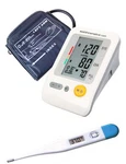 Digital Arm Blood Pressure Monitor Large Lcd W/120 Memory , Bonus Thermometer. Fixed Price $32.99.