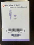 Bd Microtainer Contact-activated Lancets 366592 200/BX Exp 02/2027. Fixed Price $32.99.