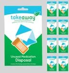 Take Away Med Recovery System Unused Ned Disposal Prepaid Return Envelope 9 Pack. Fixed Price $12.99.