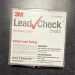 3M Leadcheck Swabs Instant Testing Kit, 8 + Confirmation Card. Fixed Price $60.00.