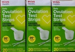 3X Cvs Daily Ovulation STRIPS/20 Individually Wrapped Exp 3/26. Fixed Price $22.97.