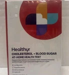 New Healthyr Cholesterol + Blood Sugar At Home Test, Exp 7/2025 Lot Of. Fixed Price $29.99.