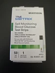 Mckesson True Metrix Blood Glucose Test Stripes 50 Ct 06-R3051-45. Fixed Price $18.99.