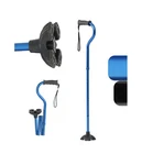 Medline Offset Folding Cane, 4-POINT Base With Cushioned Gel Handle No Box. Fixed Price $19.99.