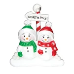 North Pole Family 2 3 4 5 6 7 8 9 Personalized Christmas Ornament. Fixed Price $18.25.
