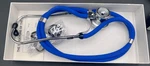 Marshall Medical Doctor Nurse Stethoscope Royal Blue 22" Tubing 416-22-DB Vtg. Fixed Price $14.00.