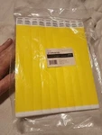 Advantus 75512 Tyvek Wristbands Sequentially Numbered Yellow 500 Pack. Fixed Price $30.00.