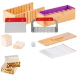 1IN Accurate Soap Cutter Kit W Natural Bamboo Box Silicone Mold 304SS Tools. Fixed Price $34.99.