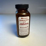 Vintage Mallinckrodt Chemical Works Mercury Ammoniated Emptymedicine Bottle. Fixed Price $14.95.