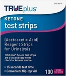 True Plus Ketone Test Strips Reagent For Urinalysis 100 Count. Fixed Price $15.99.