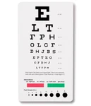 Pocket Size Chart 6 Feet, Red Green Black Visual Acuity Eyes Vision Test. Fixed Price $8.98.