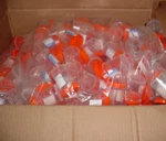Lot Of 150X Samco Sterile Specimen Container 120ML/53MM Orange Cap. Fixed Price $65.00.