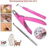 Dog Nail Cutter And Tweezers Hooks, Ticks Remover Pet Groomers Tools Kit. Fixed Price $19.83.
