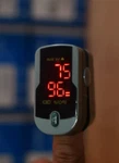 Choicemmed Fingertip Pulse Oximeter Travel Case Green Oxywatch MD300C12. Fixed Price $20.00.
