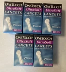 Lot 5 Onetouch Ultra Soft 100 Sterile Lancets. Fixed Price $49.99.