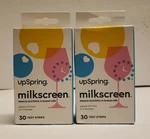 (2) Upspring Milkscreen Detects Alcohol Test Strips 60 Expiration 2/2026. Fixed Price $30.00.