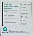 Puritan Sterile Foam Tipped Applicator (25-1506) 6", BOX/100. Fixed Price $24.99.