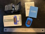 Accumed CMS-50DL Fingertip Pulse Oximeter SPO2 Monitor Blue Euc. Fixed Price $13.00.