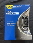Sunmark True Metrix Self Monitoring Blood Glucose Meter, Exp 01/07/2027. Fixed Price $17.59.