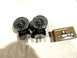 Water/blood Pressure Parts 2-GAUGES & Baumanometer Air Flow Control Valve #1892. Fixed Price $14.99.