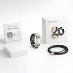 Fitness Smart Ring For Women Health Tracker Sleep Heart Rate Blood Oxygen IP68. Fixed Price $25.30.