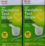 2X Cvs Daily Ovulation STRIPS/20 Individually Wrapped Exp 3/26. Fixed Price $19.97.