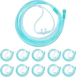 10 Pack High-flow Soft Nasal Oxygen Cannula, Standard Connector 7 Ft, Green.... Fixed Price $27.34.