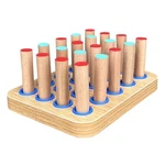 20-HOLE Wooden Pegboard For Finger Dexterity Exercises, Easy Grip Pegs & .... Fixed Price $40.15.