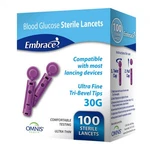 Embrace Ultra Fine Lancets 30G Needle Fingertip Target Area Disposable Sterile. Fixed Price $9.90.